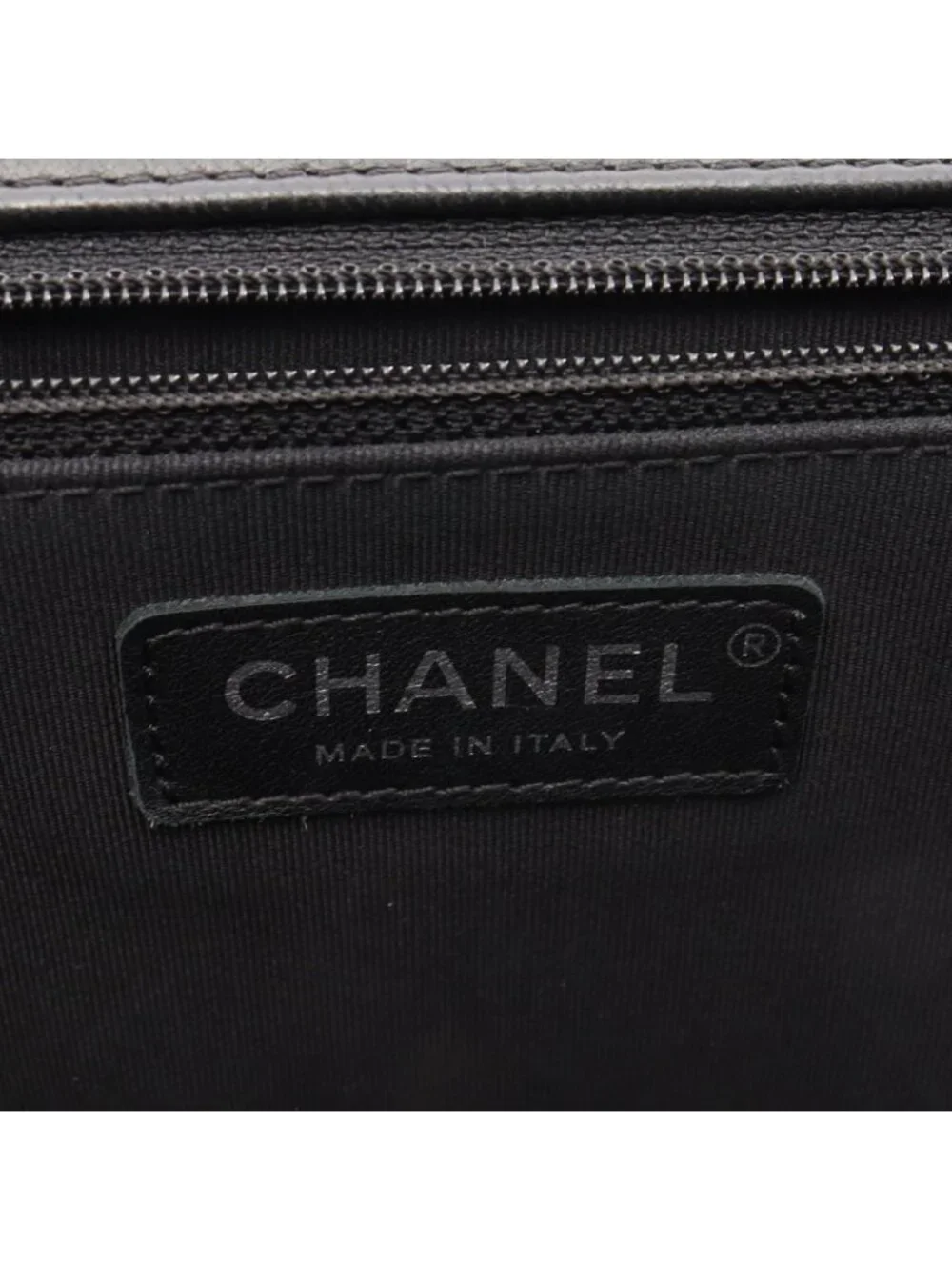 Chanel Shoulder Bag Boy Large Black Lambskin Chain